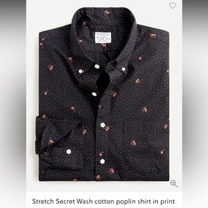 NWT - MEN’S J. CREW STRETCH SECRET WASH COTTON POPLIN SHIRT - SZ MEDIUM